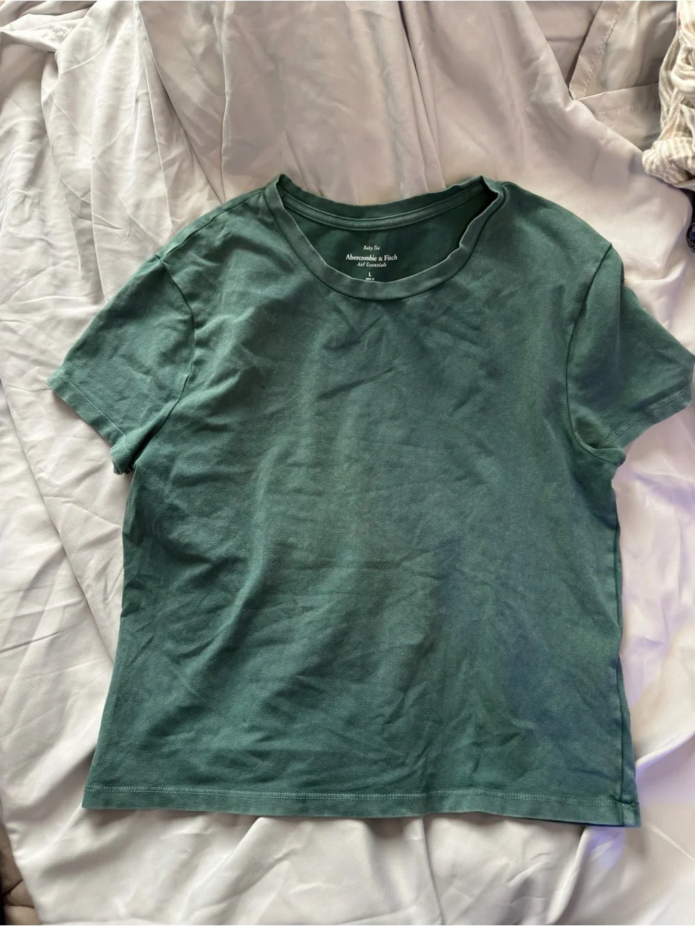 Abercrombie & Fitch Teal Crew Neck Short Sleeve Tee
